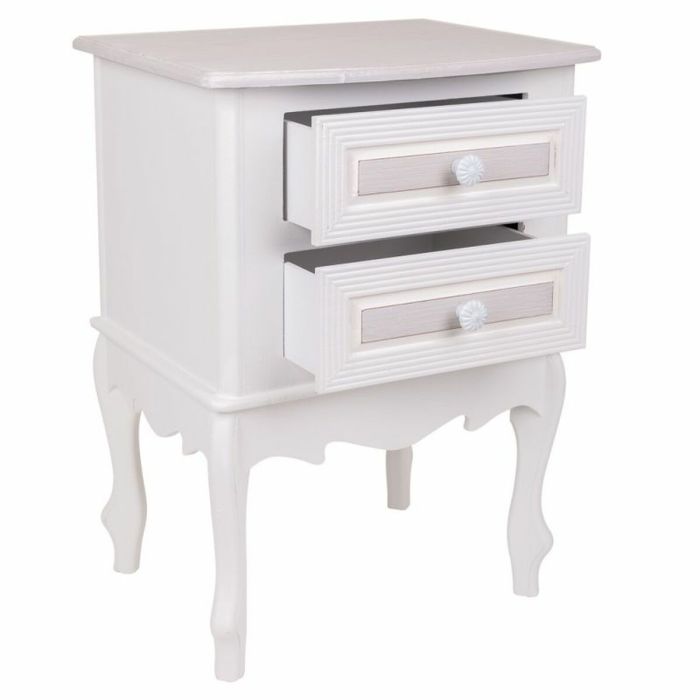 Mesita de Noche Alexandra House Living Blanco 34 x 57 x 42 cm 6