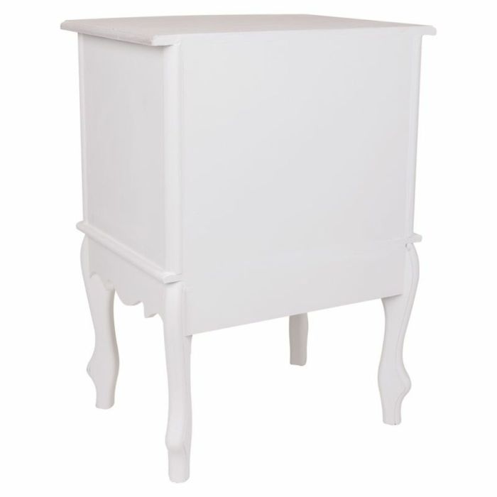 Mesita de Noche Alexandra House Living Blanco 34 x 57 x 42 cm 3