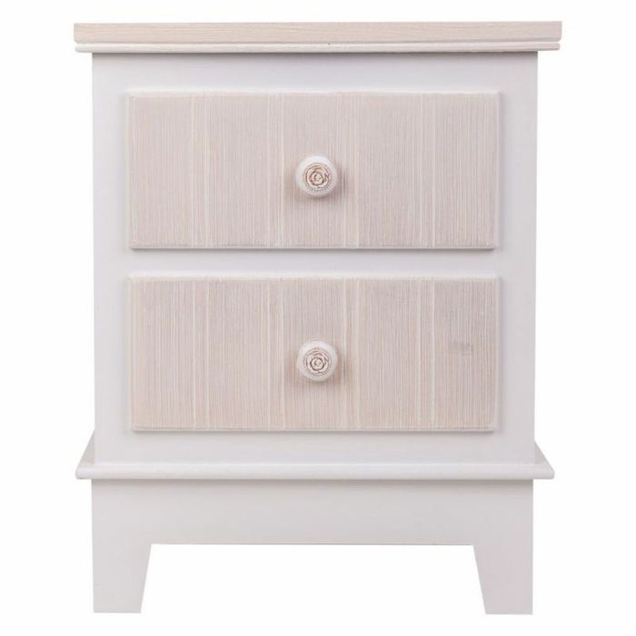 Mesita de Noche Alexandra House Living Blanco 30 x 50 x 40 cm 5