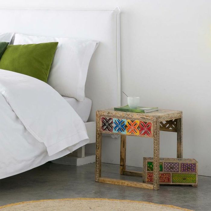 Caja-Joyero Alexandra House Living Multicolor Natural Madera de mango Madera MDF 10 x 15 x 30 cm 5 cajones 7