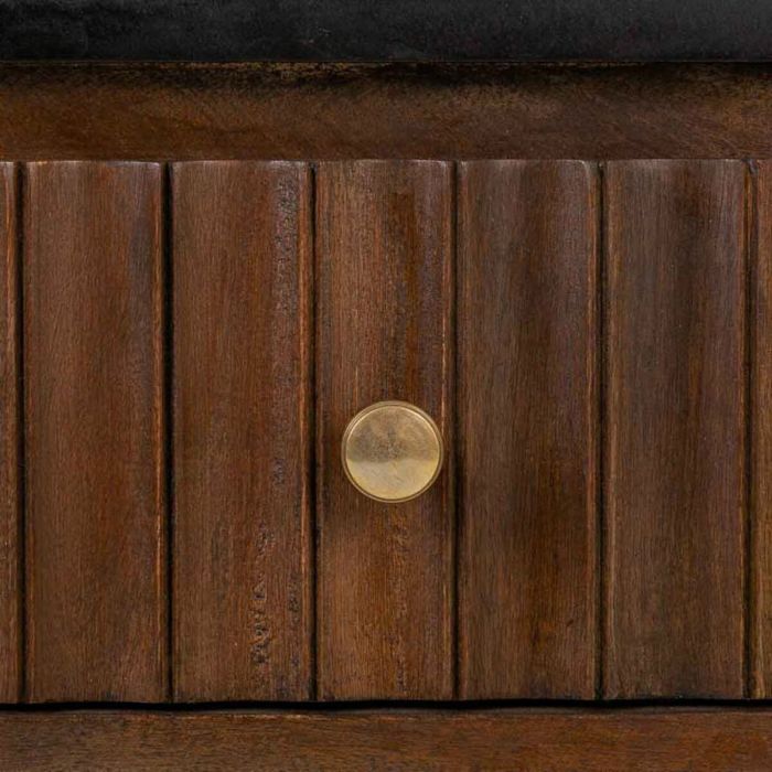 Mesa de Centro Alexandra House Living Marrón Hierro Madera de mango 60 x 45 x 100 cm 1