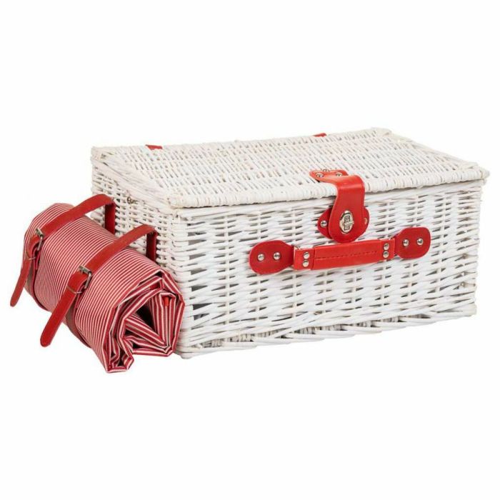 Cesta de Picnic Alexandra House Living Blanco Mimbre 8