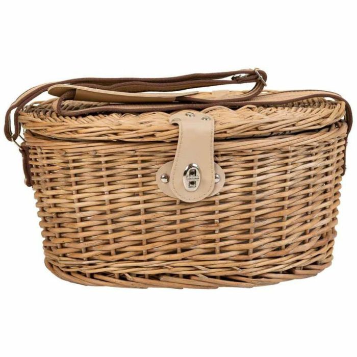 Cesta de Picnic Alexandra House Living Gris Natural Mimbre 7