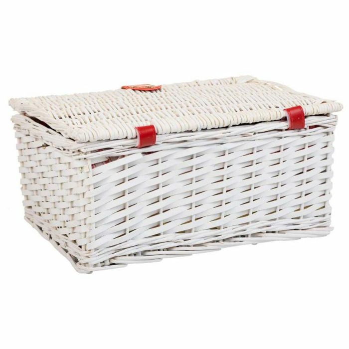 Cesta de Picnic Alexandra House Living Blanco Mimbre 5