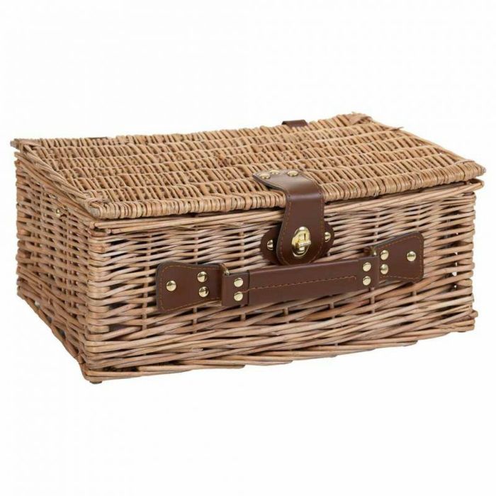 Cesta de Picnic Alexandra House Living Gris Natural Mimbre 8