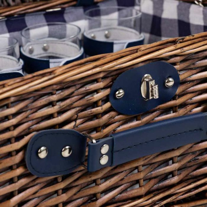 Cesta de Picnic Alexandra House Living Chocolate Mimbre 1