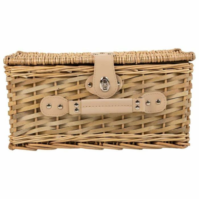 Cesta de Picnic Alexandra House Living Gris Natural Mimbre 7