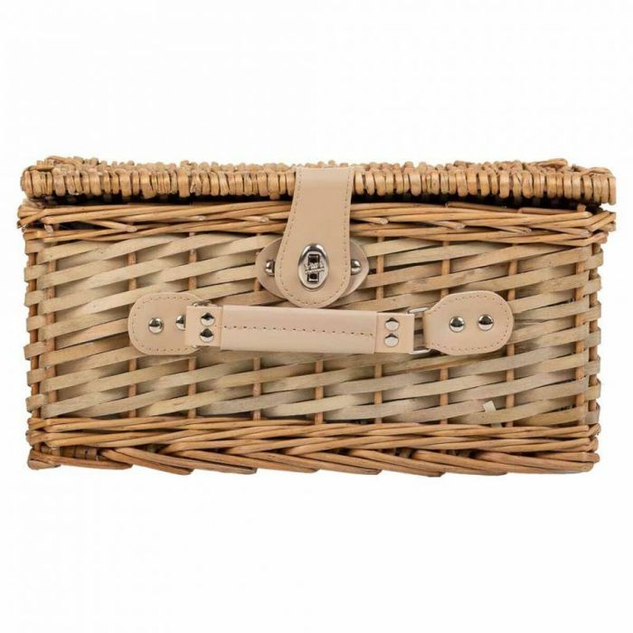 Cesta de Picnic Alexandra House Living Gris Natural Mimbre 7