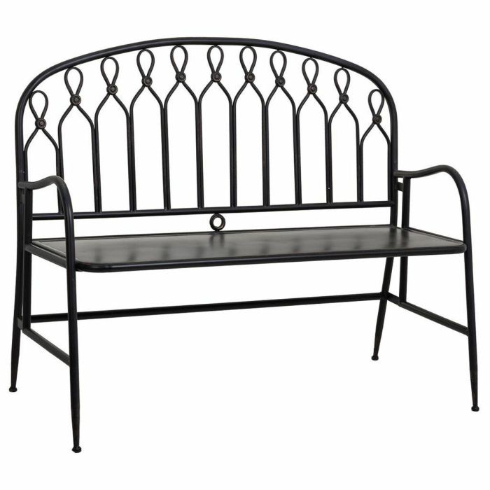 Banco Alexandra House Living Negro Metal 56 x 98 x 118 cm