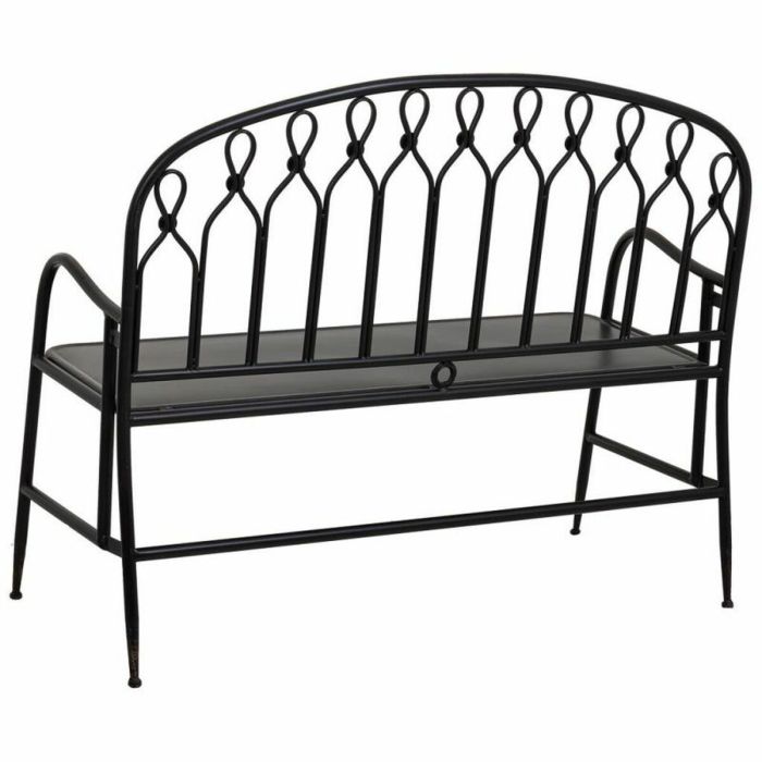 Banco Alexandra House Living Negro Metal 56 x 98 x 118 cm 6