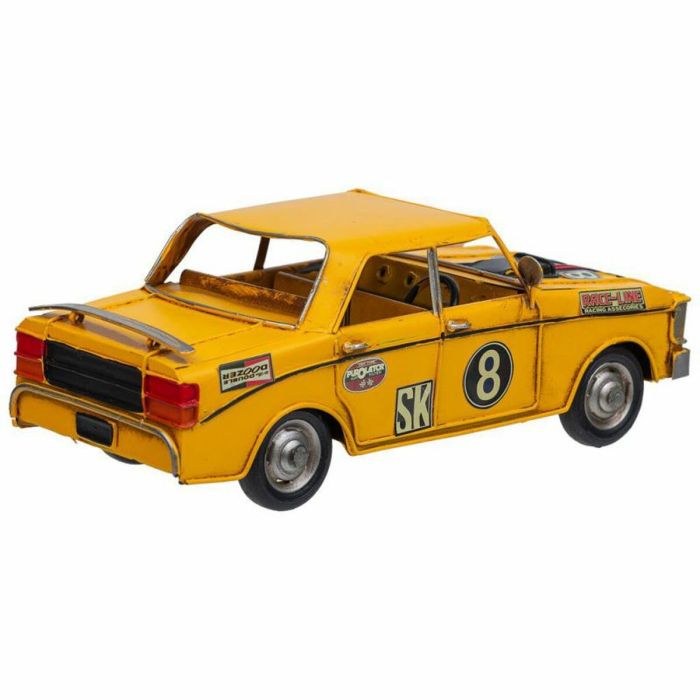 Figura Decorativa Alexandra House Living Amarillo Hierro ABS Coche 12 x 9 x 27 cm 3