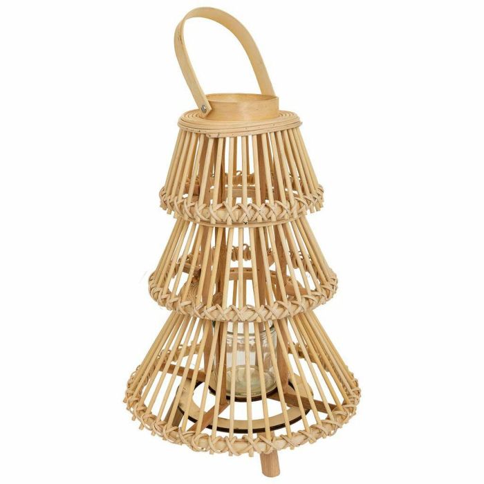 Farol Alexandra House Living Natural Bambú 29 x 42 x 29 cm 5