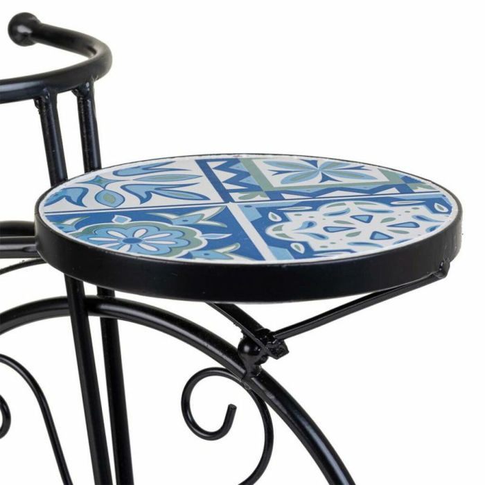 Soporte para Maceta Alexandra House Living Negro Hierro Azulejo Bicicleta 26 x 43 x 67 cm 4