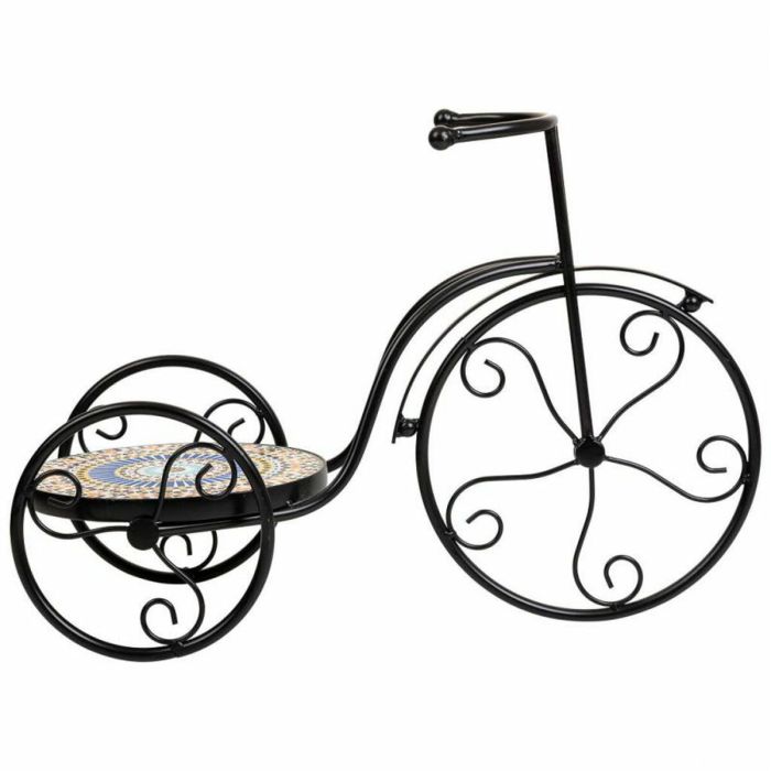 Soporte para Maceta Alexandra House Living Negro Hierro Azulejo Bicicleta 23 x 36 x 53 cm 7