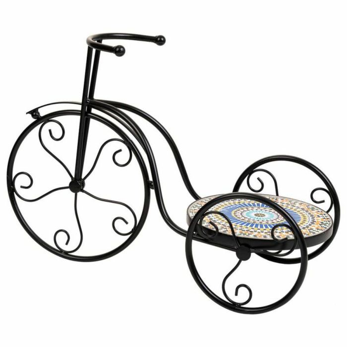 Soporte para Maceta Alexandra House Living Negro Hierro Azulejo Bicicleta 23 x 36 x 53 cm 4