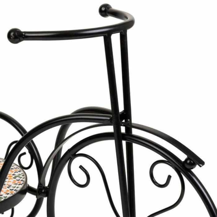 Soporte para Maceta Alexandra House Living Negro Hierro Azulejo Bicicleta 23 x 36 x 53 cm 5