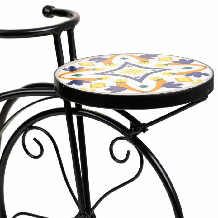 Soporte para Maceta Alexandra House Living Negro Hierro Azulejo Bicicleta 26 x 43 x 67 cm 4