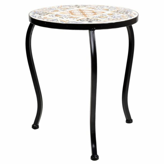 Soporte para Maceta Alexandra House Living Negro Hierro Azulejo 33 x 37 x 33 cm 3 Piezas 3