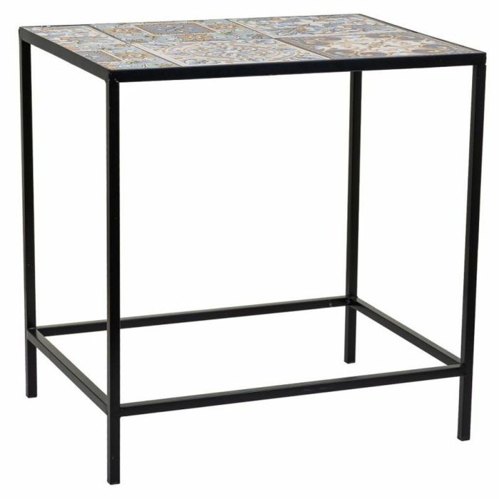 Soporte para Maceta Alexandra House Living Negro Hierro Azulejo 37 x 51 x 50 cm 2 Piezas 3