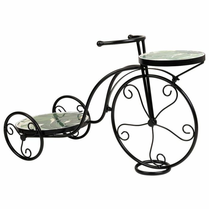 Soporte para Maceta Alexandra House Living Negro Hierro Azulejo Bicicleta 26 x 43 x 67 cm