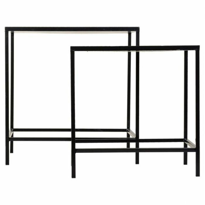 Soporte para Maceta Alexandra House Living Negro Hierro Azulejo 37 x 51 x 50 cm 2 Piezas 8