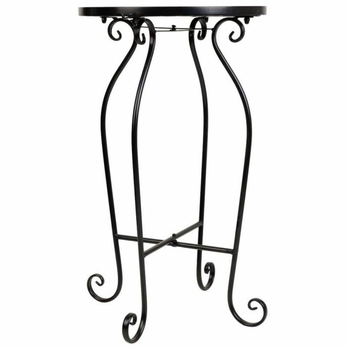 Soporte para Maceta Alexandra House Living Negro Hierro Azulejo 35 x 60 x 35 cm 5