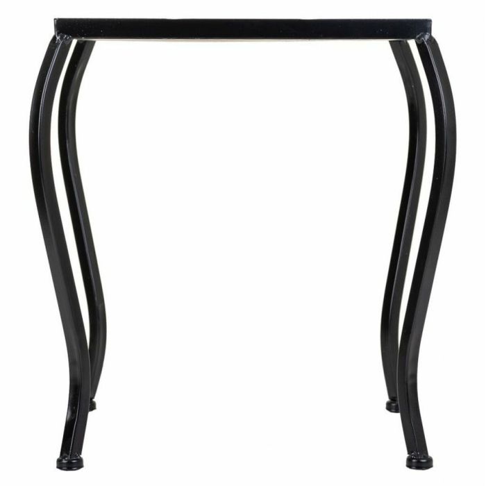 Soporte para Maceta Alexandra House Living Negro Hierro Azulejo 33 x 37 x 33 cm 3 Piezas 3