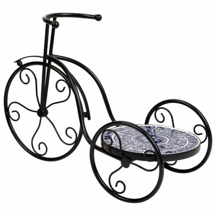 Soporte para Maceta Alexandra House Living Negro Hierro Azulejo Bicicleta 23 x 36 x 53 cm 7