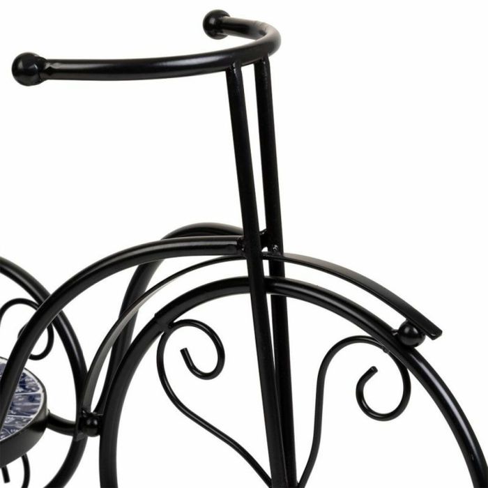 Soporte para Maceta Alexandra House Living Negro Hierro Azulejo Bicicleta 23 x 36 x 53 cm 6