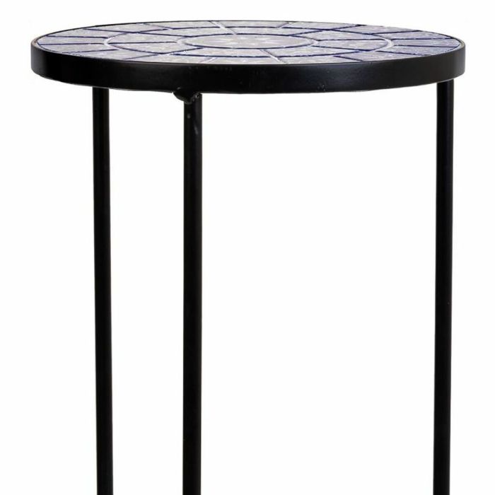 Soporte para Maceta Alexandra House Living Negro Hierro Azulejo 30 x 68 x 30 cm 3 Piezas 2