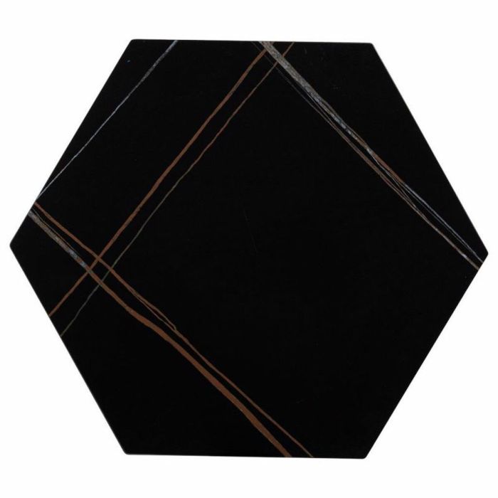 Juego de 2 mesas Alexandra House Living Negro Hierro Madera MDF 39 x 57 x 39 cm 1