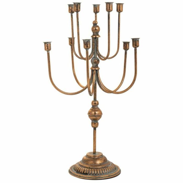 Candelabro Alexandra House Living Oro Hierro 35 x 60 x 36 cm 5