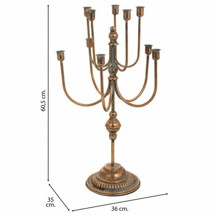 Candelabro Alexandra House Living Oro Hierro 35 x 60 x 36 cm 4