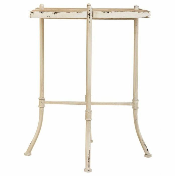 Mesa de Centro Alexandra House Living Blanco Metal Madera de abeto Madera MDF 48 x 66 x 48 cm 5