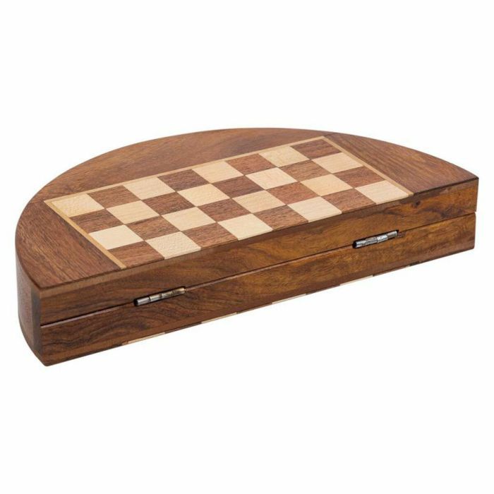 Ajedrez Alexandra House Living Marrón Madera de acacia 23 x 1 x 23 cm Magnético 3