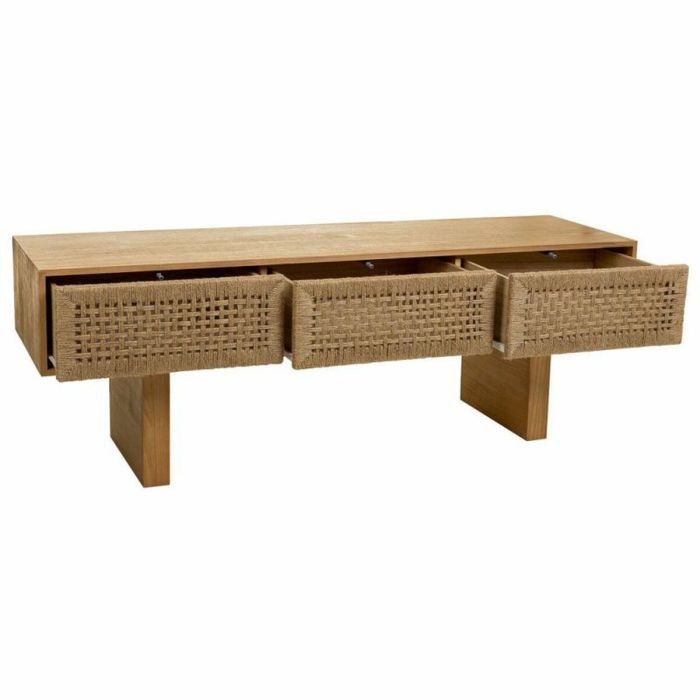 Mesa auxiliar Alexandra House Living Marrón Cuerda Madera de abeto Madera de Paulonia 36 x 45 x 130 cm 7