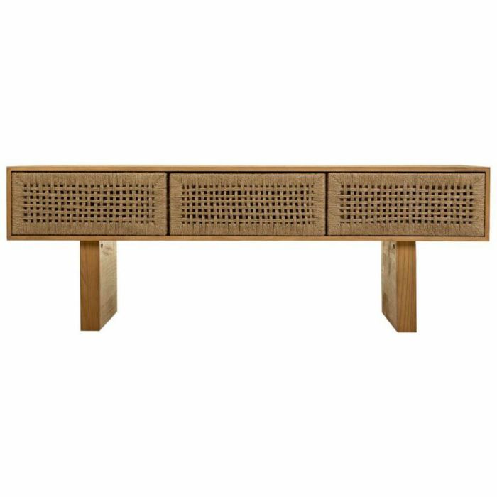 Mesa auxiliar Alexandra House Living Marrón Cuerda Madera de abeto Madera de Paulonia 36 x 45 x 130 cm 5