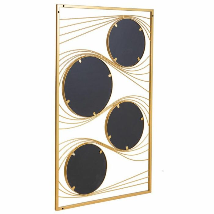 Espejo de pared Alexandra House Living Oro Metal Hierro Espejo 2 x 96 x 61 cm 5