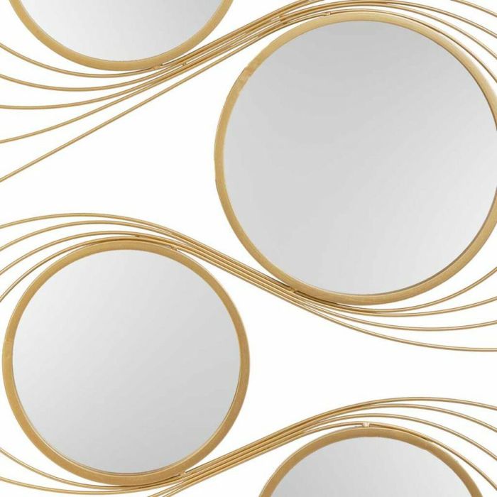 Espejo de pared Alexandra House Living Oro Metal Hierro Espejo 2 x 96 x 61 cm 3