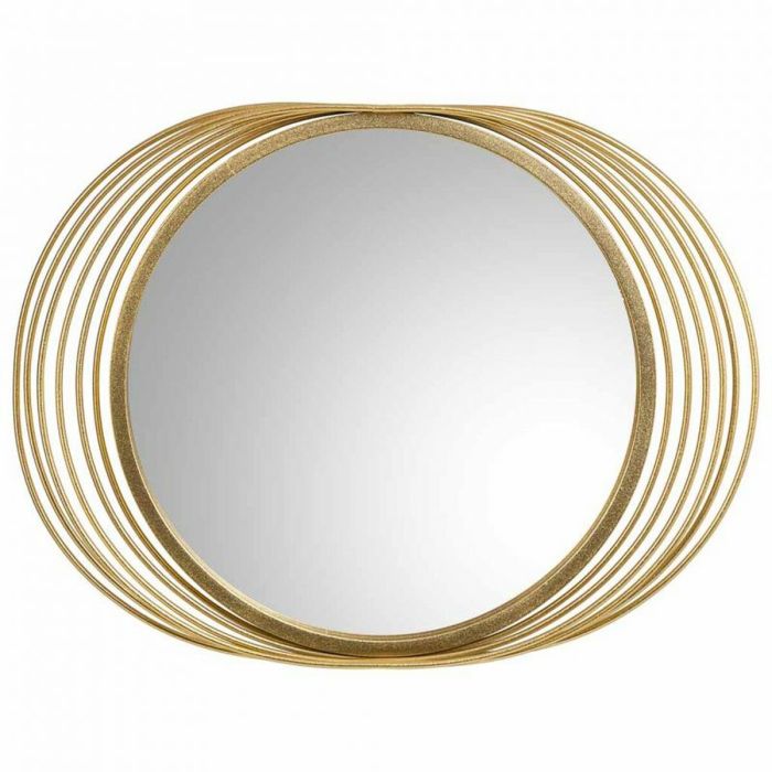 Espejo de pared Alexandra House Living Oro Metal Hierro Espejo 4 x 49 x 66 cm 6