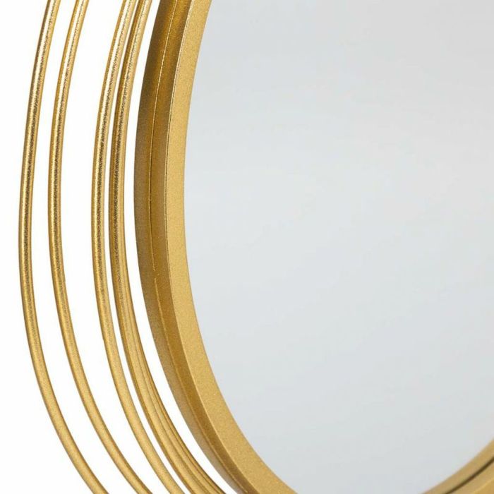 Espejo de pared Alexandra House Living Oro Metal Hierro Espejo 4 x 49 x 66 cm 3