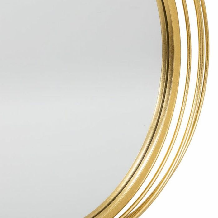 Espejo de pared Alexandra House Living Oro Metal Hierro Espejo 4 x 49 x 66 cm 2