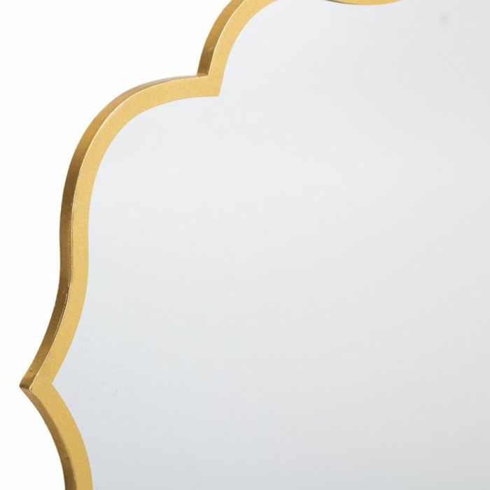 Espejo de pared Alexandra House Living Oro Metal Hierro Espejo 4 x 90 x 78 cm 2