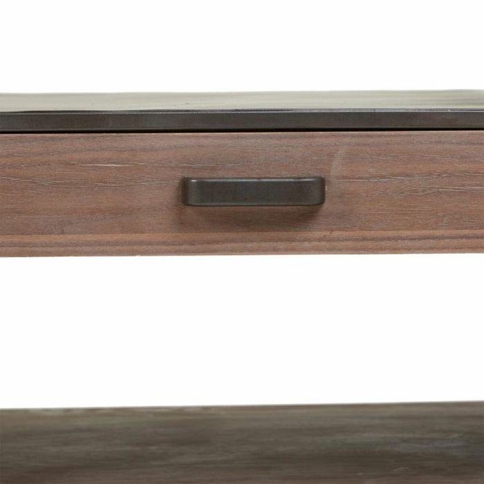 Mesa de Centro Alexandra House Living Marrón Madera Hierro Chapa Madera de abeto 62 x 41 x 120 cm 2