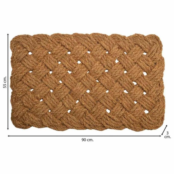 Felpudo Alexandra House Living Natural Fibra de coco 3 x 90 x 55 cm 4