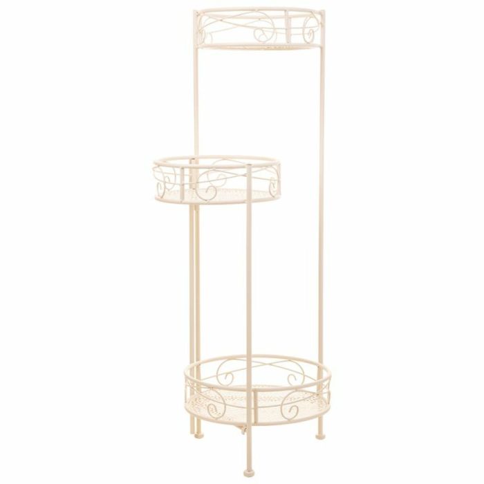 Soporte para Maceta Alexandra House Living Blanco Metal Hierro 25 x 158 x 40 cm 6