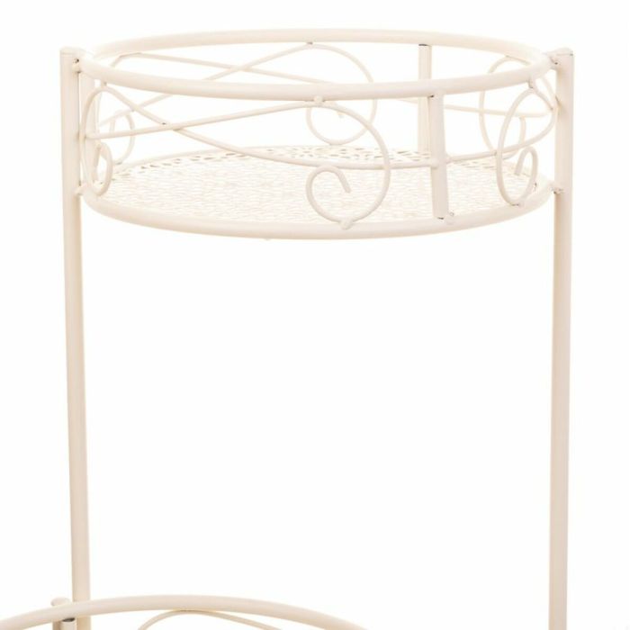 Soporte para Maceta Alexandra House Living Blanco Metal Hierro 25 x 158 x 40 cm 2