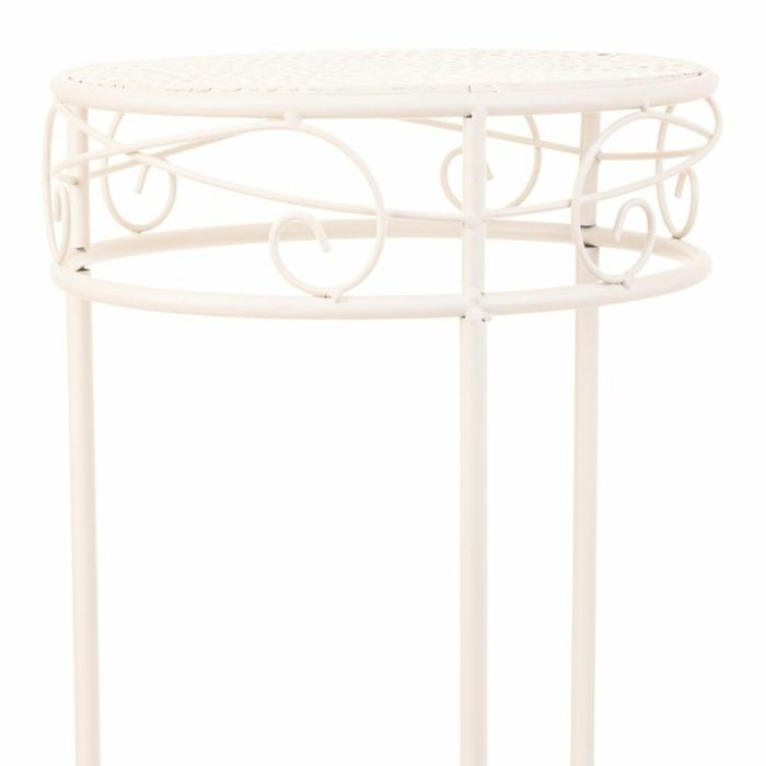 Soporte para Maceta Alexandra House Living Blanco Metal Hierro 28 x 120 x 58 cm 2