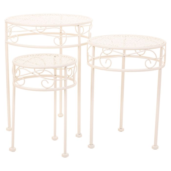 Soporte para Maceta Alexandra House Living Blanco Metal Hierro 30 x 120 x 30 cm