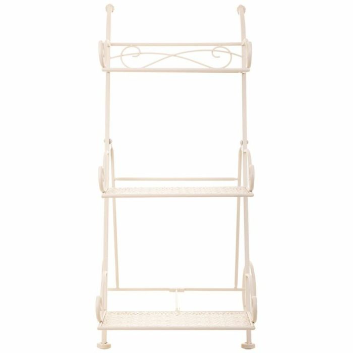 Soporte para Maceta Alexandra House Living Blanco Metal Hierro 25 x 32 x 55 cm 6